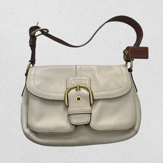 Authentic Vintage Coach Soho Grained Leather Shoulder Bag