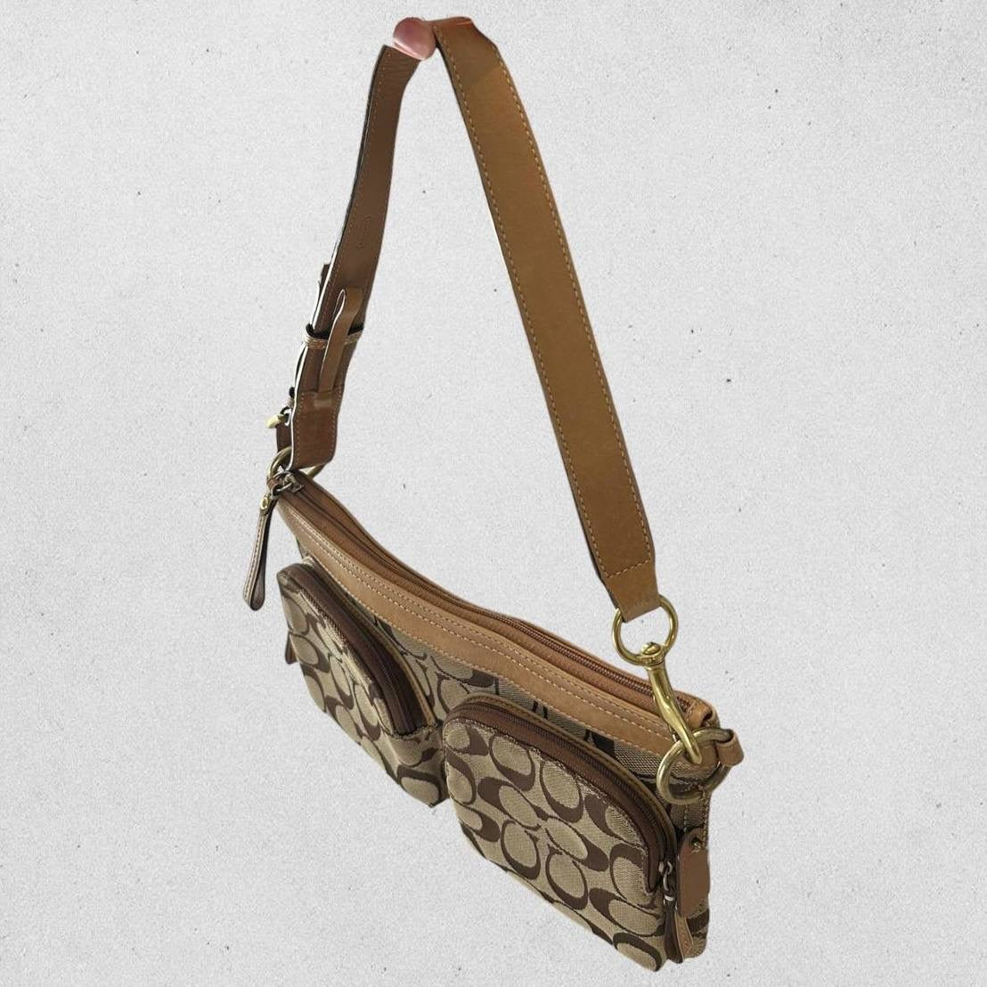 Authentic Vintage Coach Signature Shoulder/Belt Bag