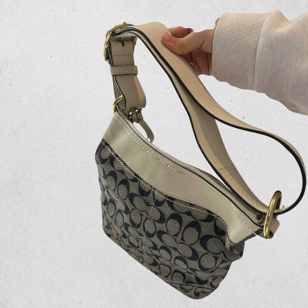 Authentic Vintage Coach Signature Shoulder/Crossbody Bag