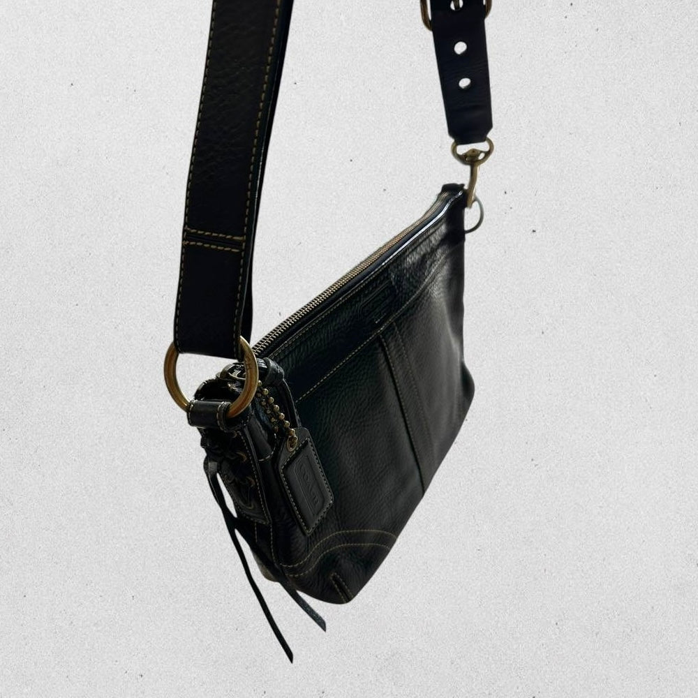 Authentic Vintage Coach Grained Leather Shoulder/Crossbody Bag