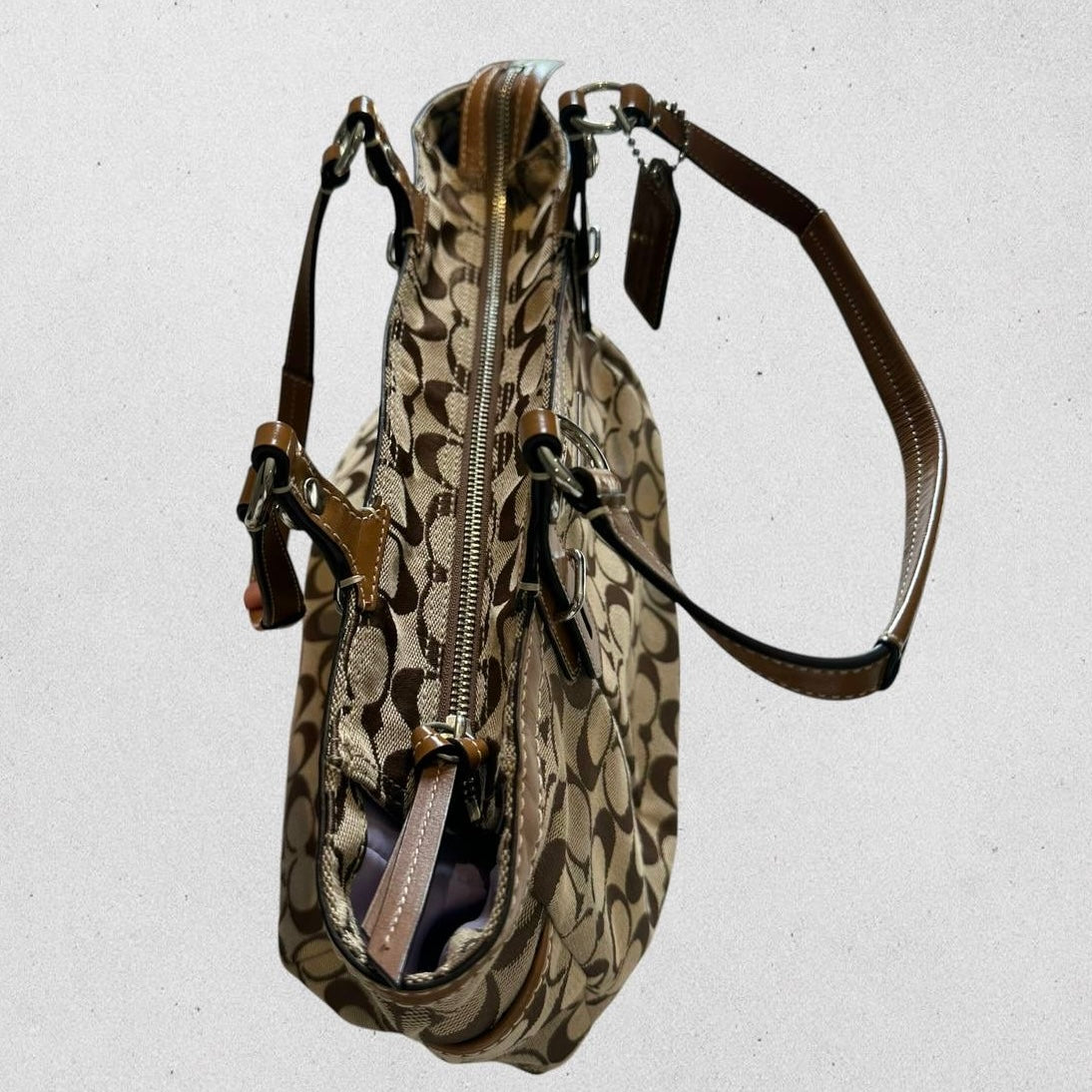Authentic Vintage Coach Signature Tote Bag
