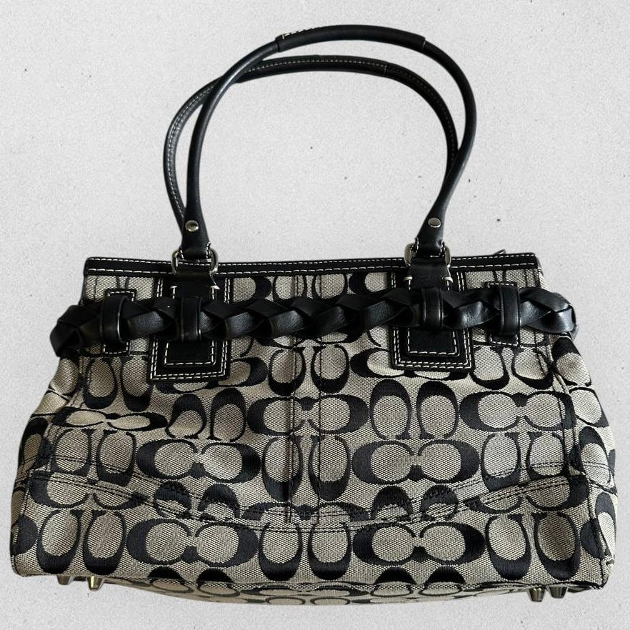 Authentic Vintage Coach Signature Hamptons Shoulder Bag