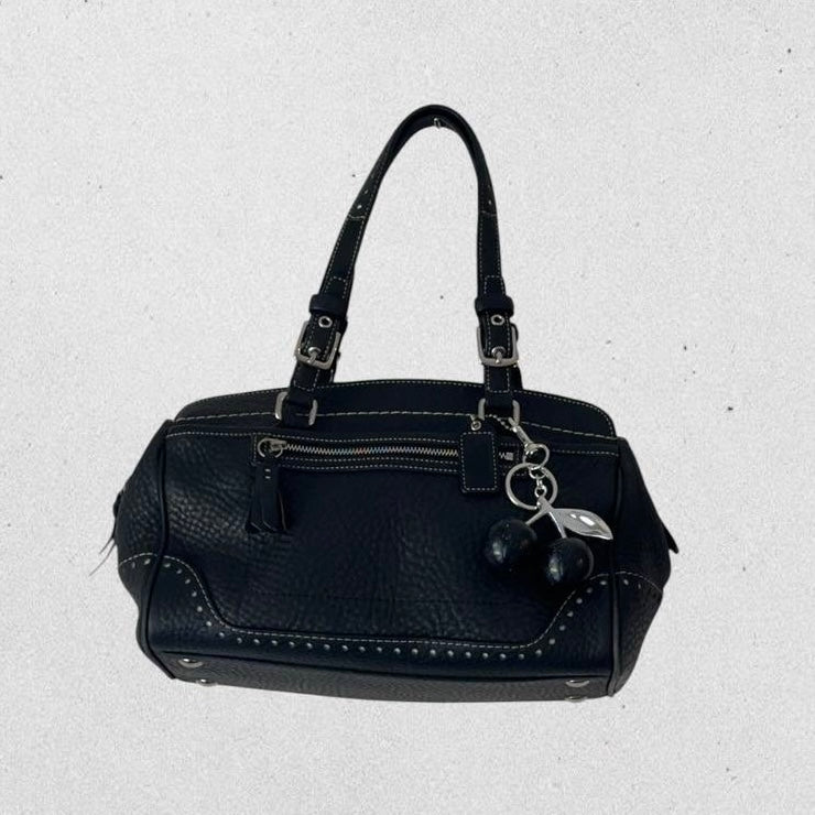 Authentic Vintage Coach Pebbled Leather Shoulder Bag