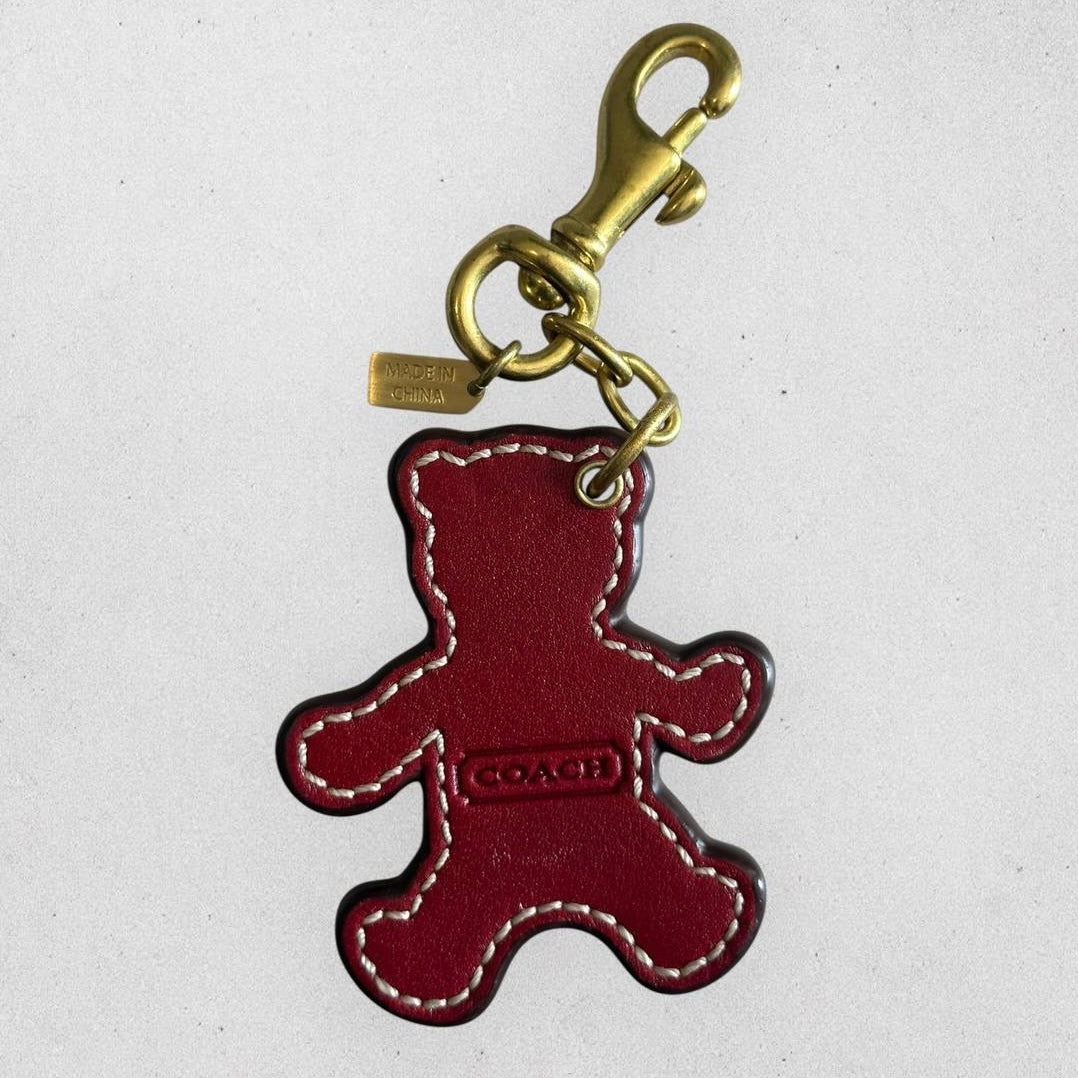 Authentic Coach Bear Signature Bag Charm