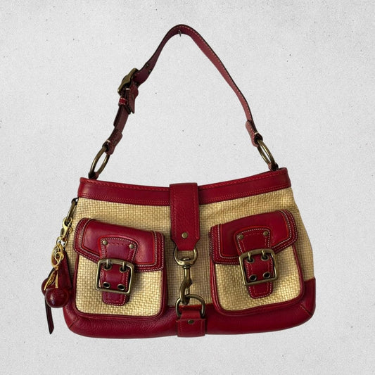 Authentic Vintage Coach Legacy Straw Bag