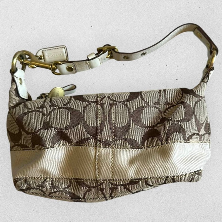 Authentic Vintage Coach Signature Small Shoulder Bag