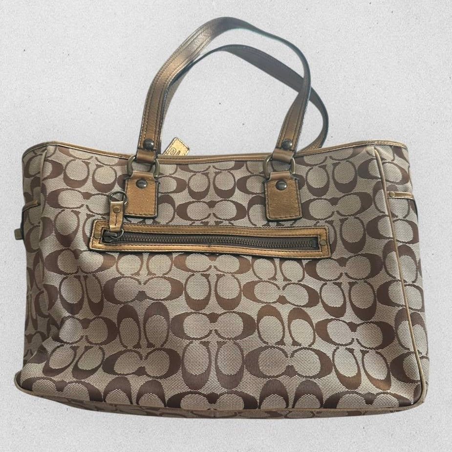 Authentic Vintage Coach Signature Bleecker Tote Bag