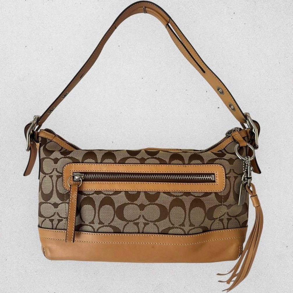 Authentic Vintage Coach Signature Shoulder Bag