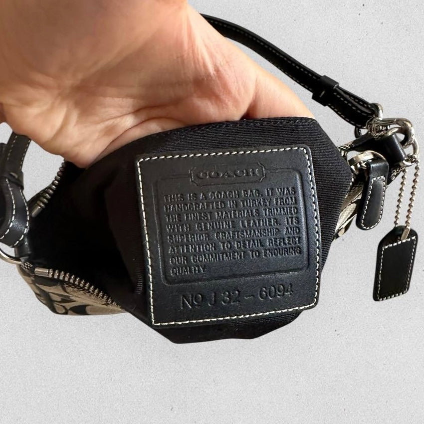 Authentic Vintage Coach Signature Demi Shoulder Bag