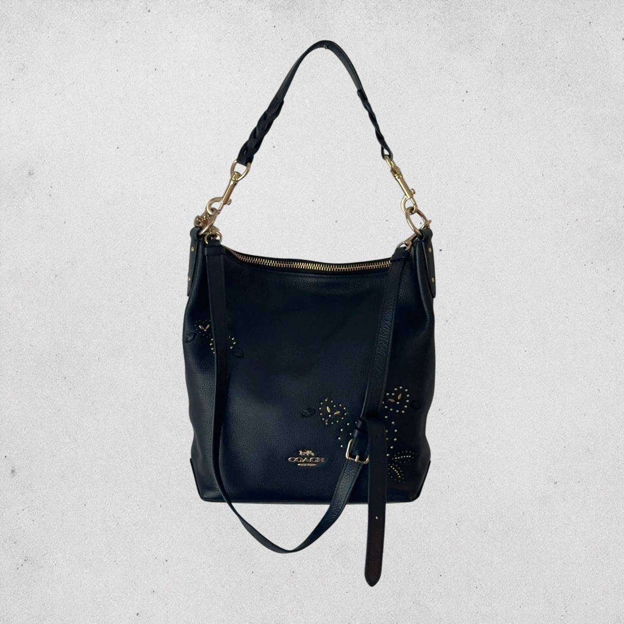 Authentic Vintage Coach Abby Leather Shoulder Bag
