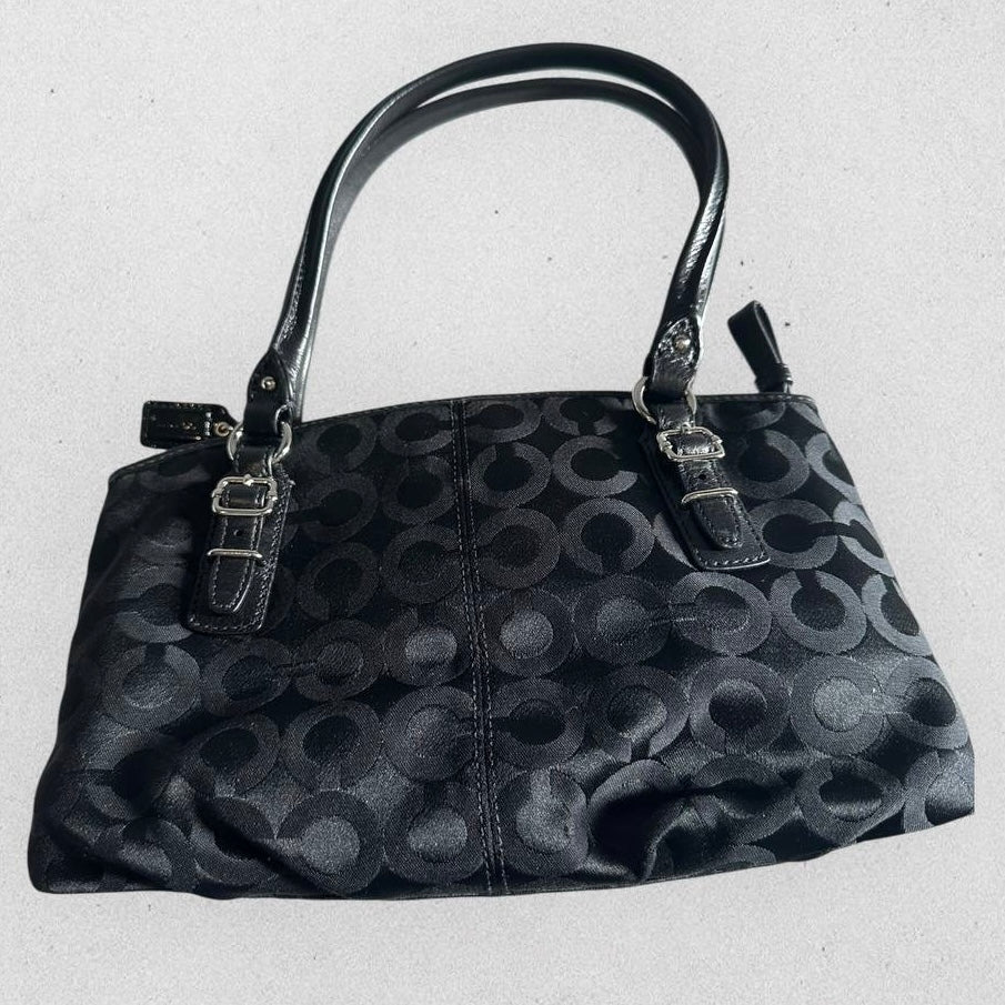 Authentic Vintage Coach Mia Op Art Small Shoulder Bag
