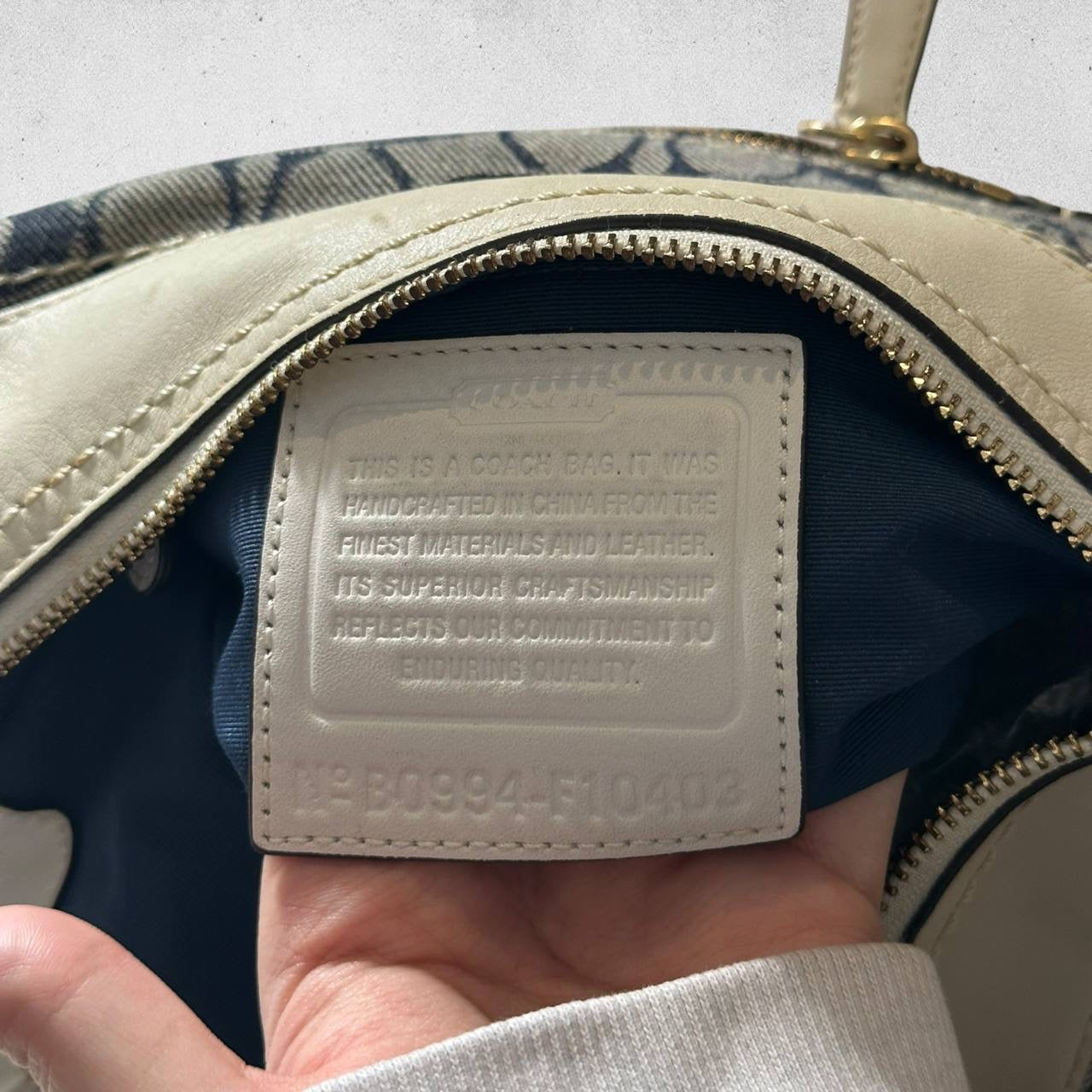 Authentic Vintage Coach Signature Shoulder/Crossbody Bag