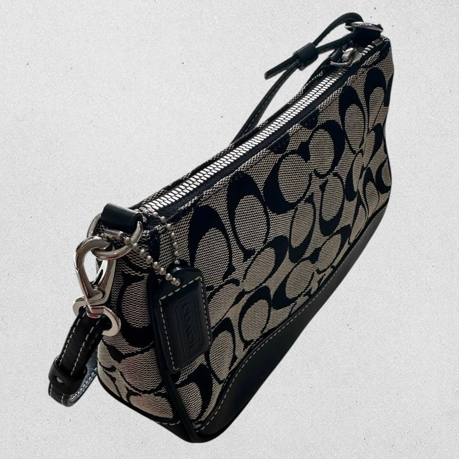 Authentic Vintage Coach Demi Signature Shoulder Bag