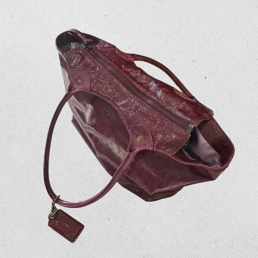 Authentic Vintage Coach Bleecker Patent Leather Tote Bag