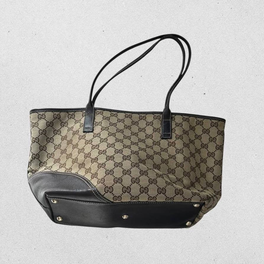 Authentic Vintage Gucci GG Canvas New Britt Tote Bag