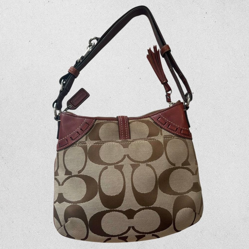 Authentic Vintage Coach Hamptons Patchwork Shoulder Bag