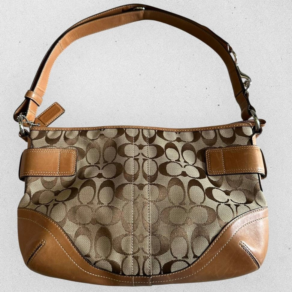 Authentic Vintage Coach Signature Shoulder/Crossbody Bag