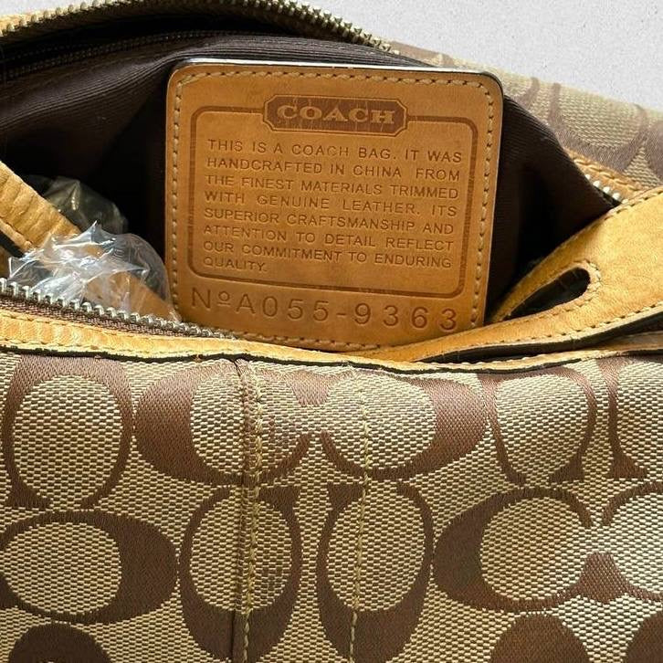 Authentic Vintage Coach Signature Shoulder Bag