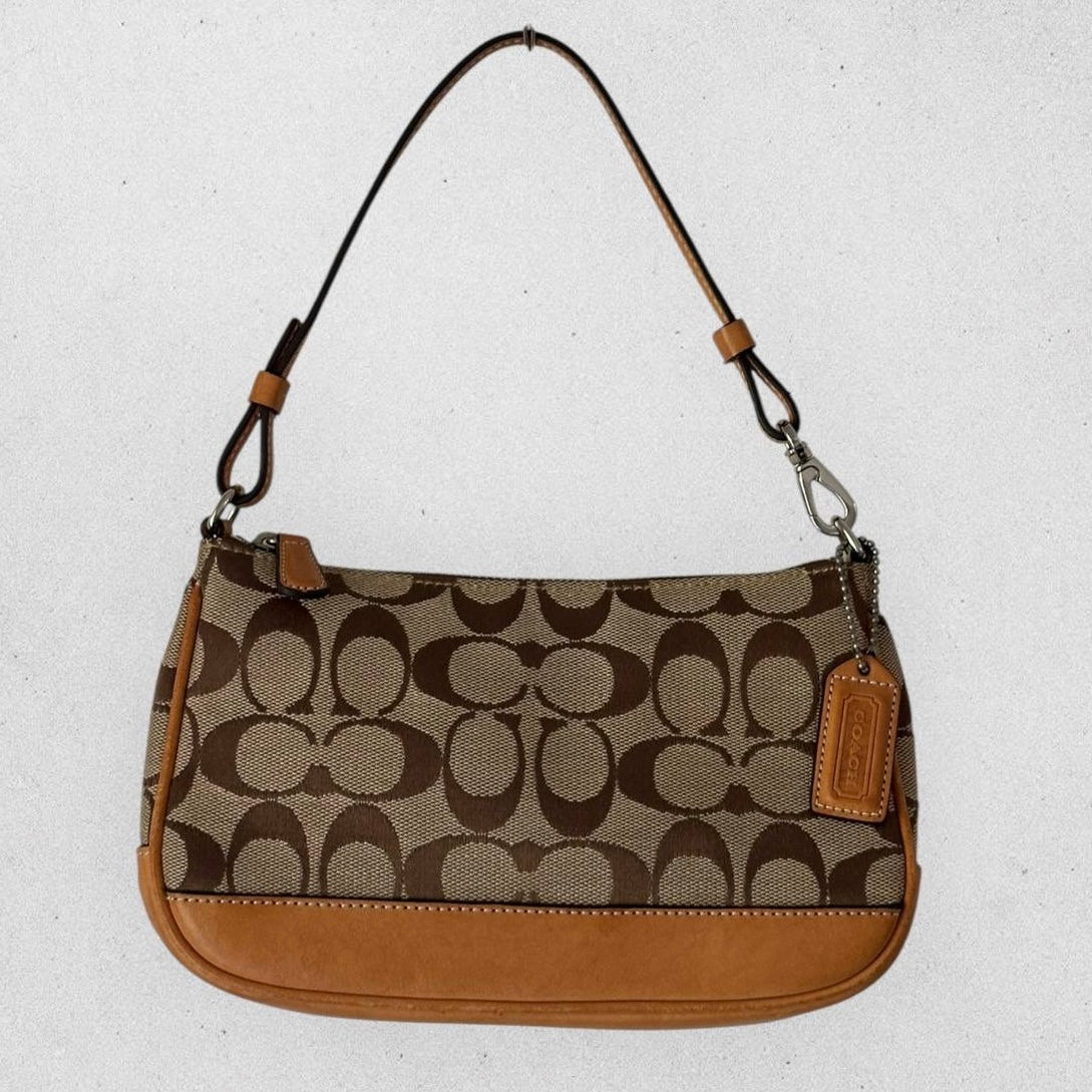 Authentic Vintage Coach Signature Demi Shoulder Bag