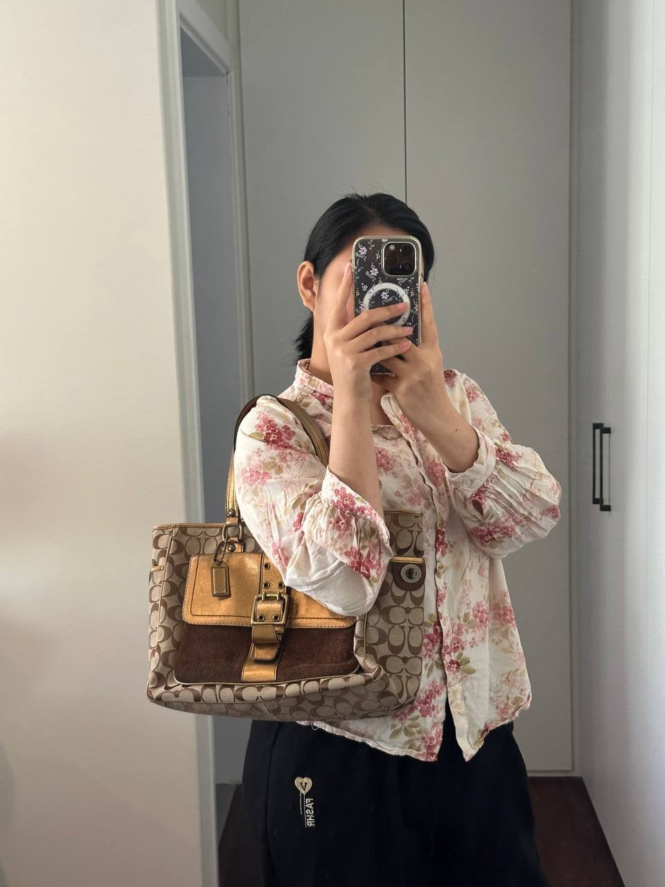 Authentic Vintage Coach Signature Bleecker Tote Bag
