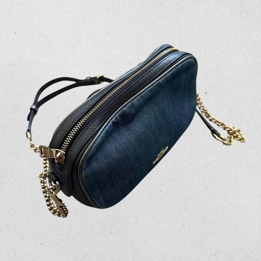 Authentic Coach Denim Crossbody Bag