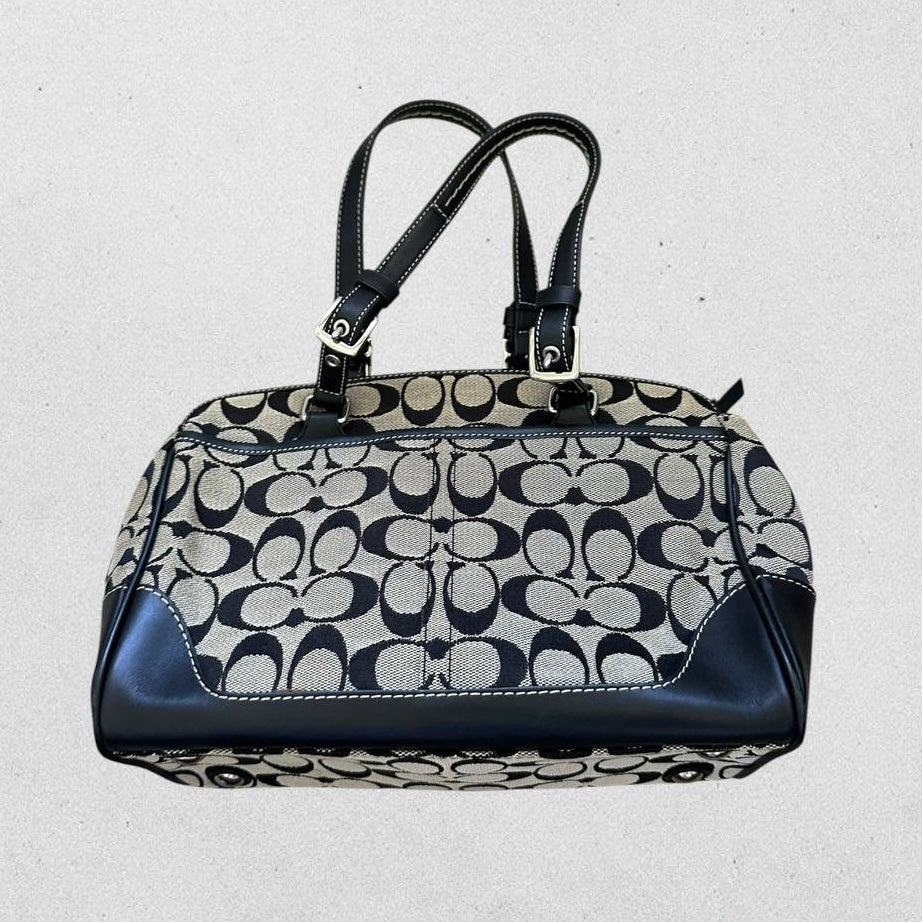 Authentic Vintage Coach Signature Satchel Bag