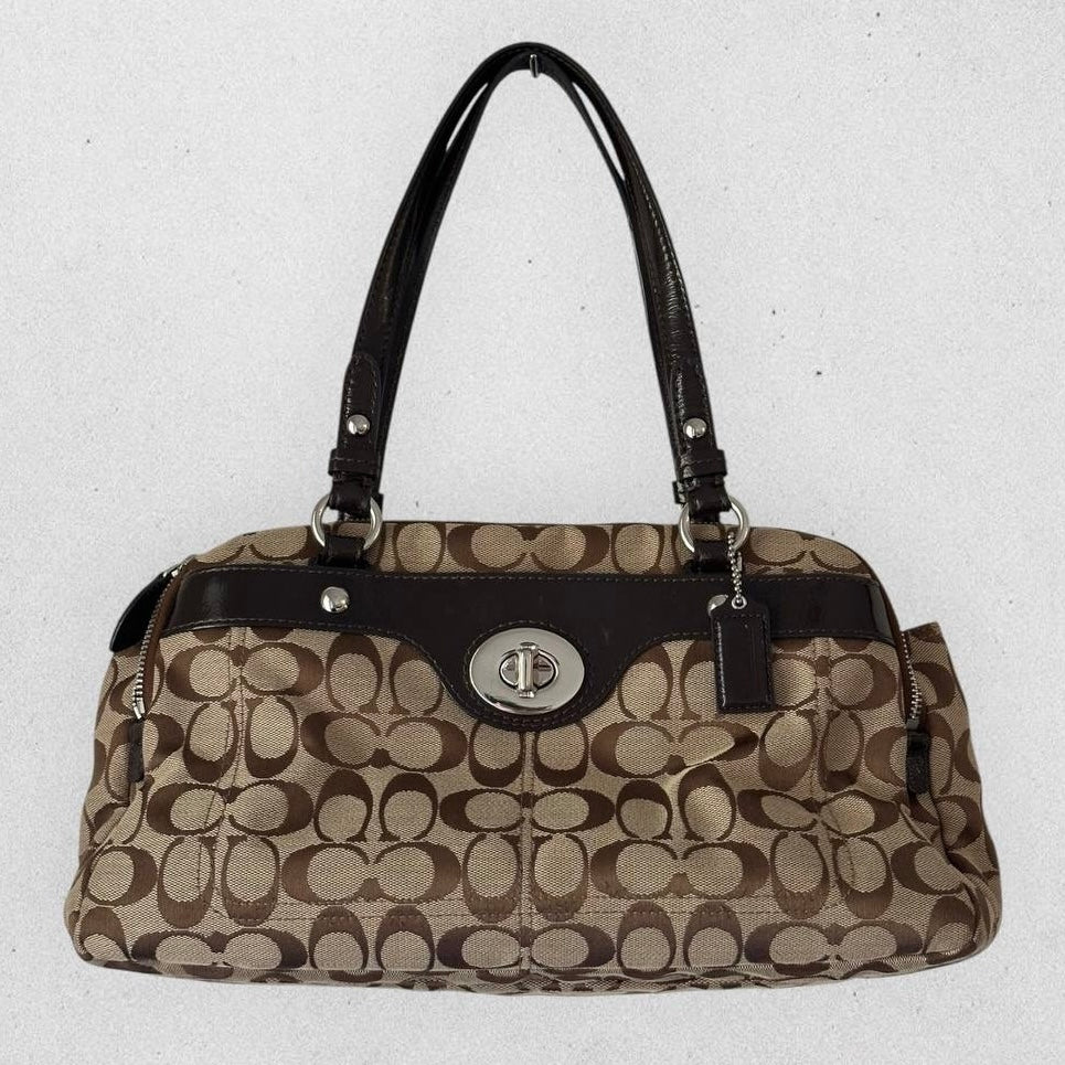 Authentic Vintage Coach Penelope Signature Bowling Bag