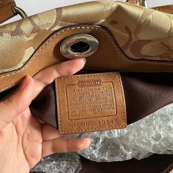 Authentic Vintage Coach Optic Satchel Bag