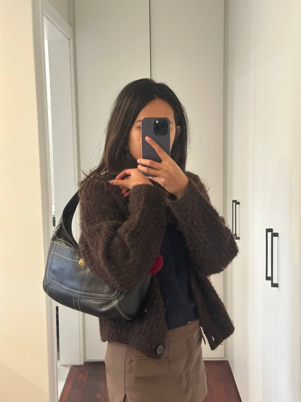 Authentic Vintage Coach Ergo Leather Hobo Bag