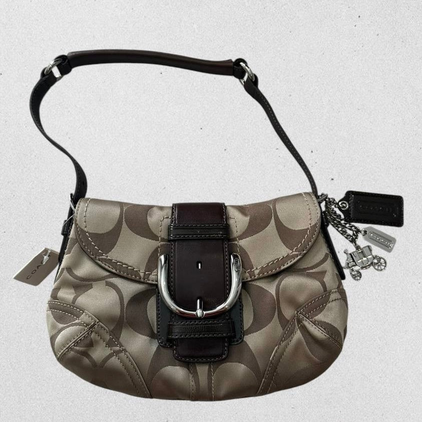 Authentic Vintage Coach Soho Signature Hobo Shoulder Bag Rare