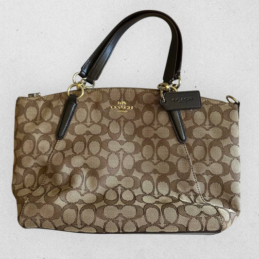 Authentic Vintage Coach Signature Shoulder Bag