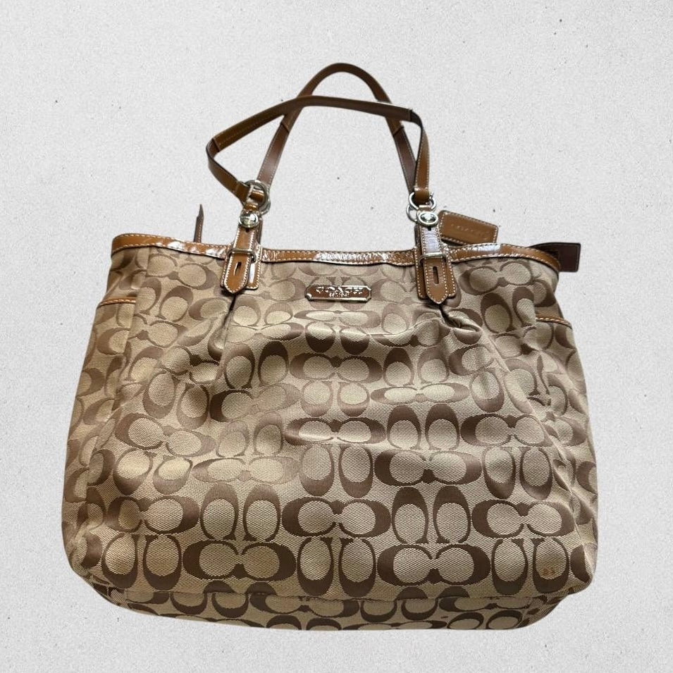 Authentic Vintage Coach Signature Tote Bag