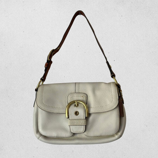 Authentic Vintage Coach Soho Grained Leather Shoulder Bag