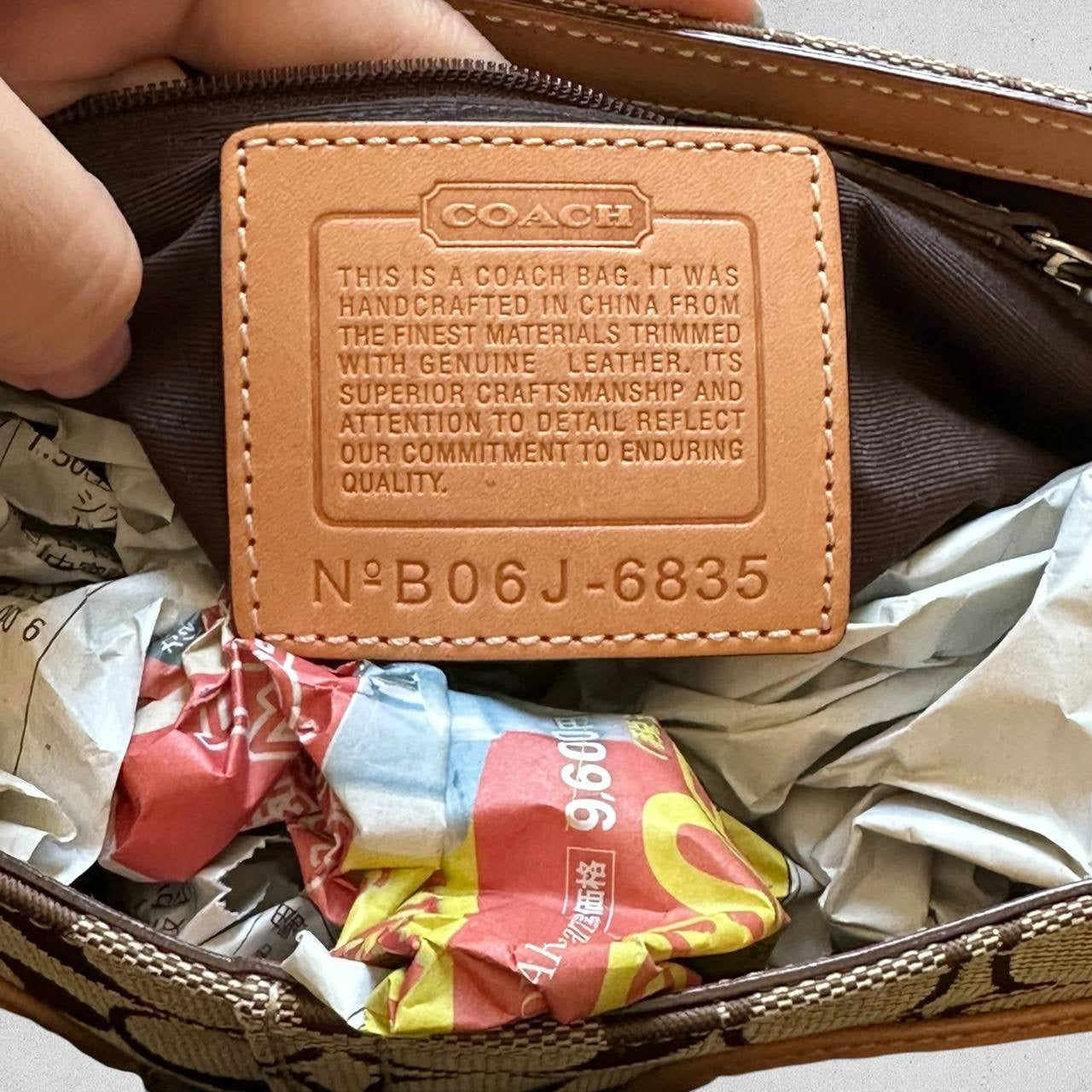 Authentic Vintage Coach Cargo Signature Shoulder Bag
