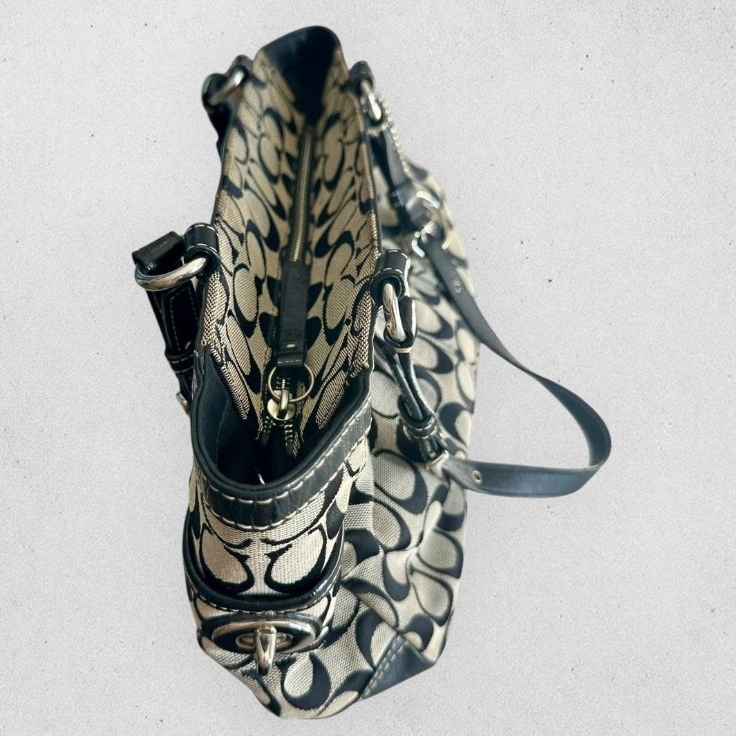 Authentic Vintage Coach Signature Tote Bag
