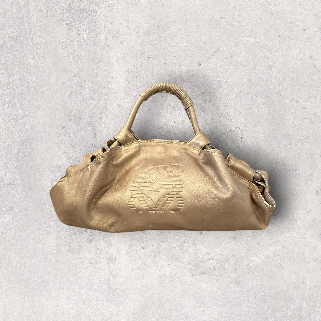 Authentic Vintage Loewe Nappa Aire Anagram Leather Shoulder Bag