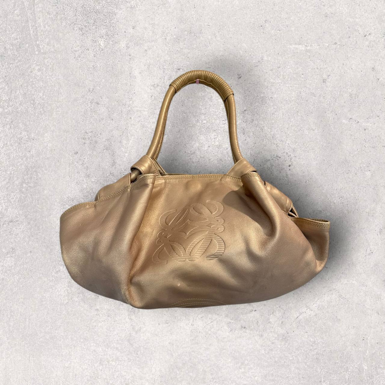 Authentic Vintage Loewe Nappa Aire Anagram Leather Shoulder Bag