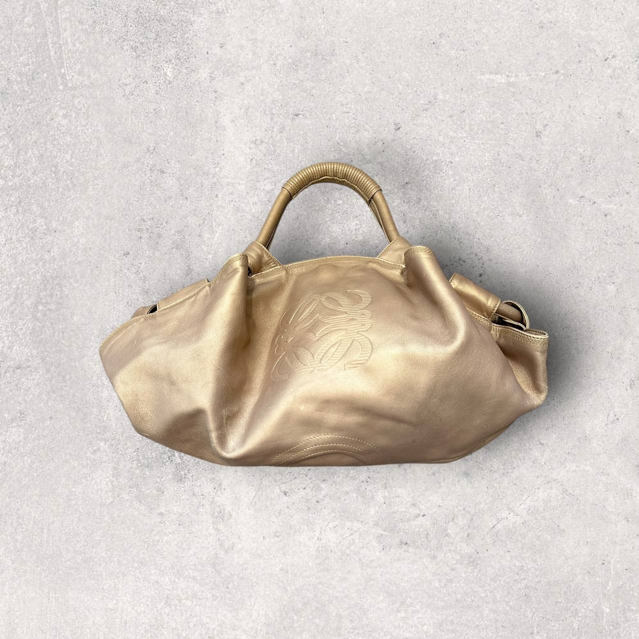 Authentic Vintage Loewe Nappa Aire Anagram Leather Shoulder Bag