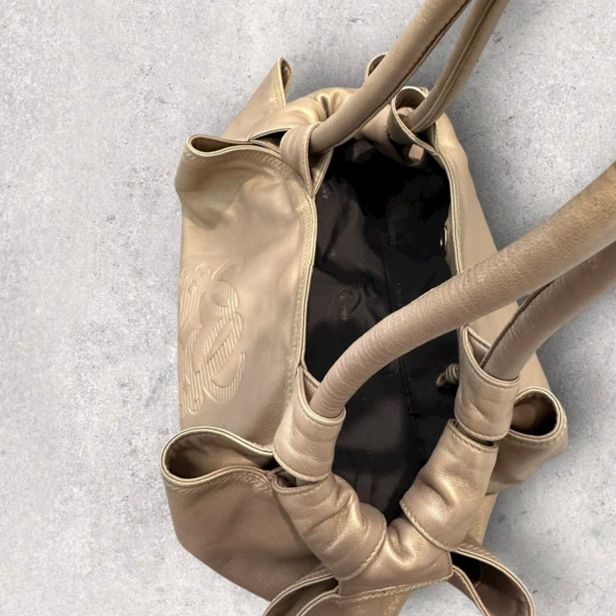 Authentic Vintage Loewe Nappa Aire Anagram Leather Shoulder Bag