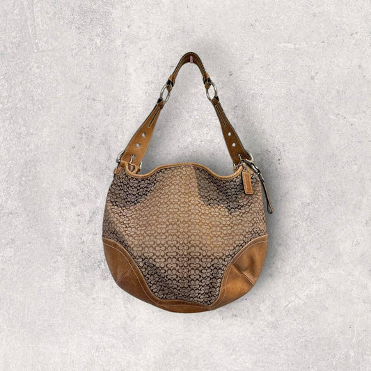 Authentic Vintage Coach Signature Hobo Bag