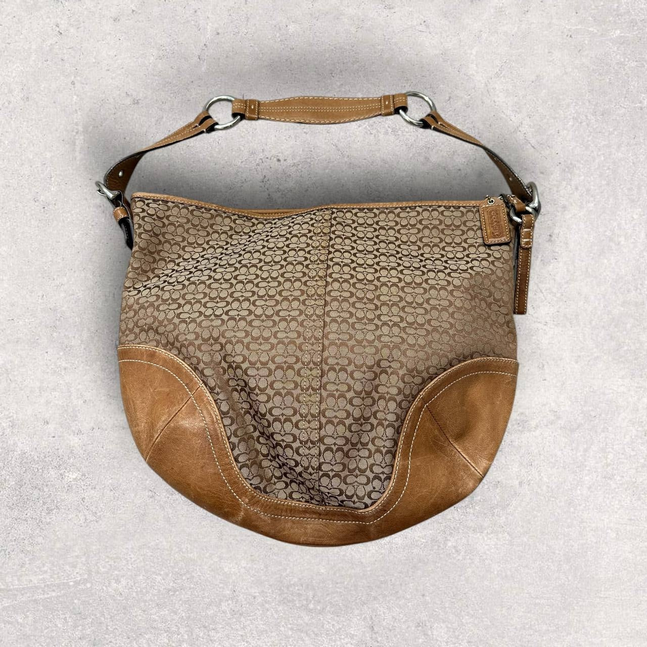 Authentic Vintage Coach Signature Hobo Bag