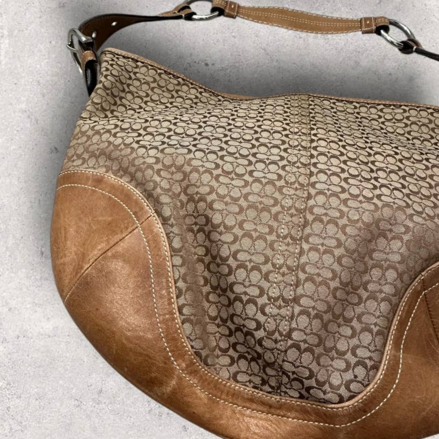 Authentic Vintage Coach Signature Hobo Bag