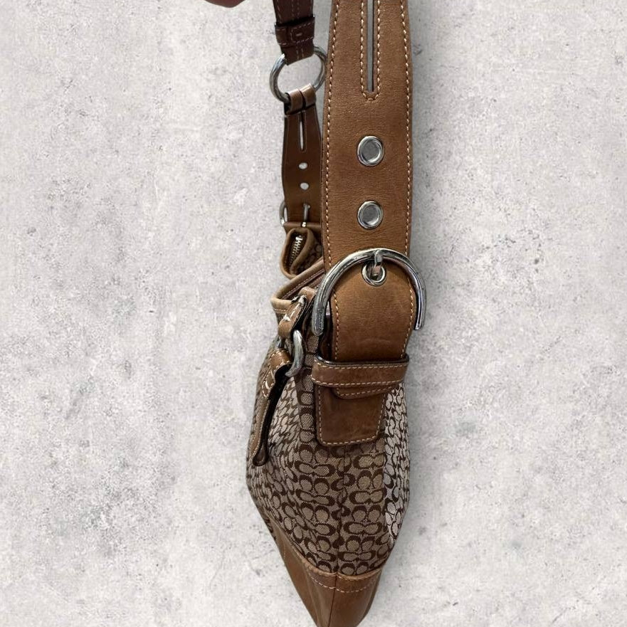 Authentic Vintage Coach Signature Hobo Bag