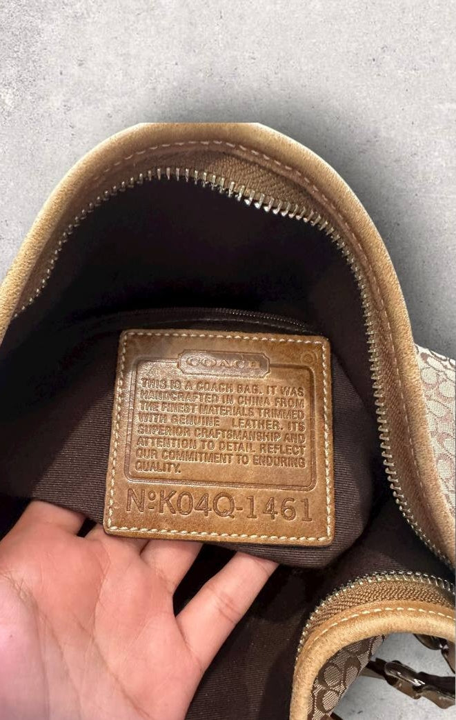 Authentic Vintage Coach Signature Hobo Bag