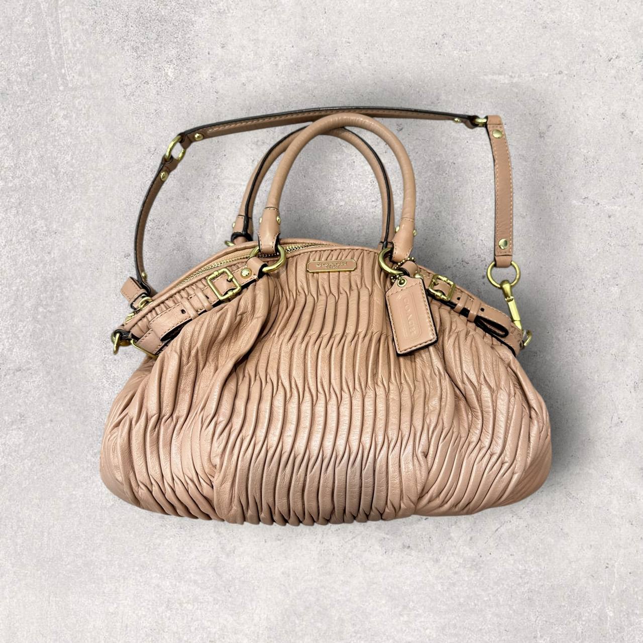 Authentic Vintage Coach Madison Gathered Leather Shoulder Bag