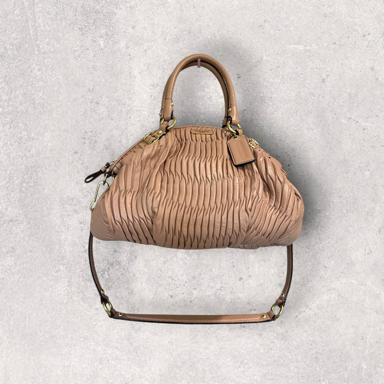 Authentic Vintage Coach Madison Gathered Leather Shoulder Bag