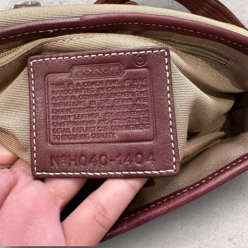 Authentic Vintage Coach Leather Crossbody Bag