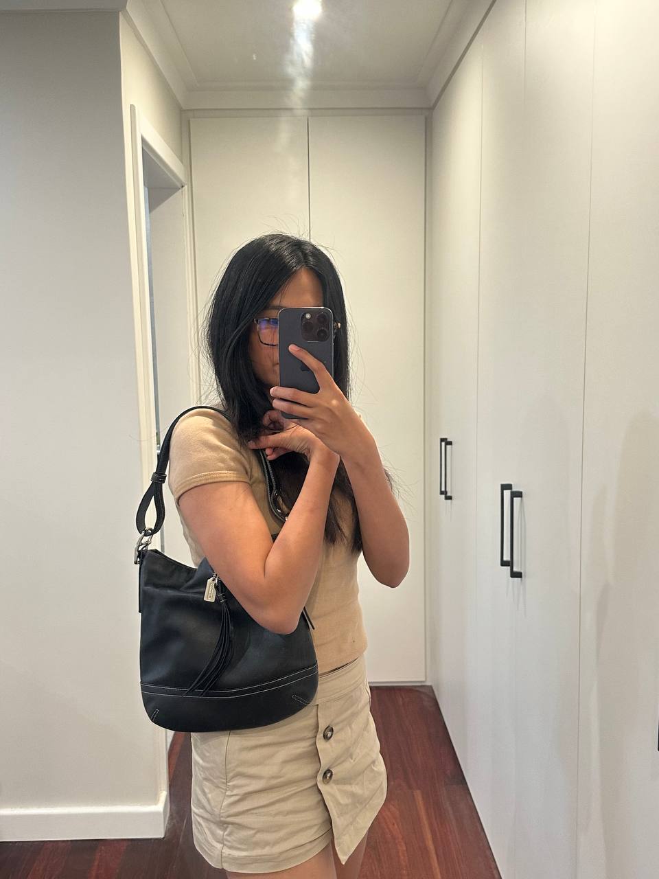 Authentic Vintage Coach Leather Shoulder/Crossbody Bag