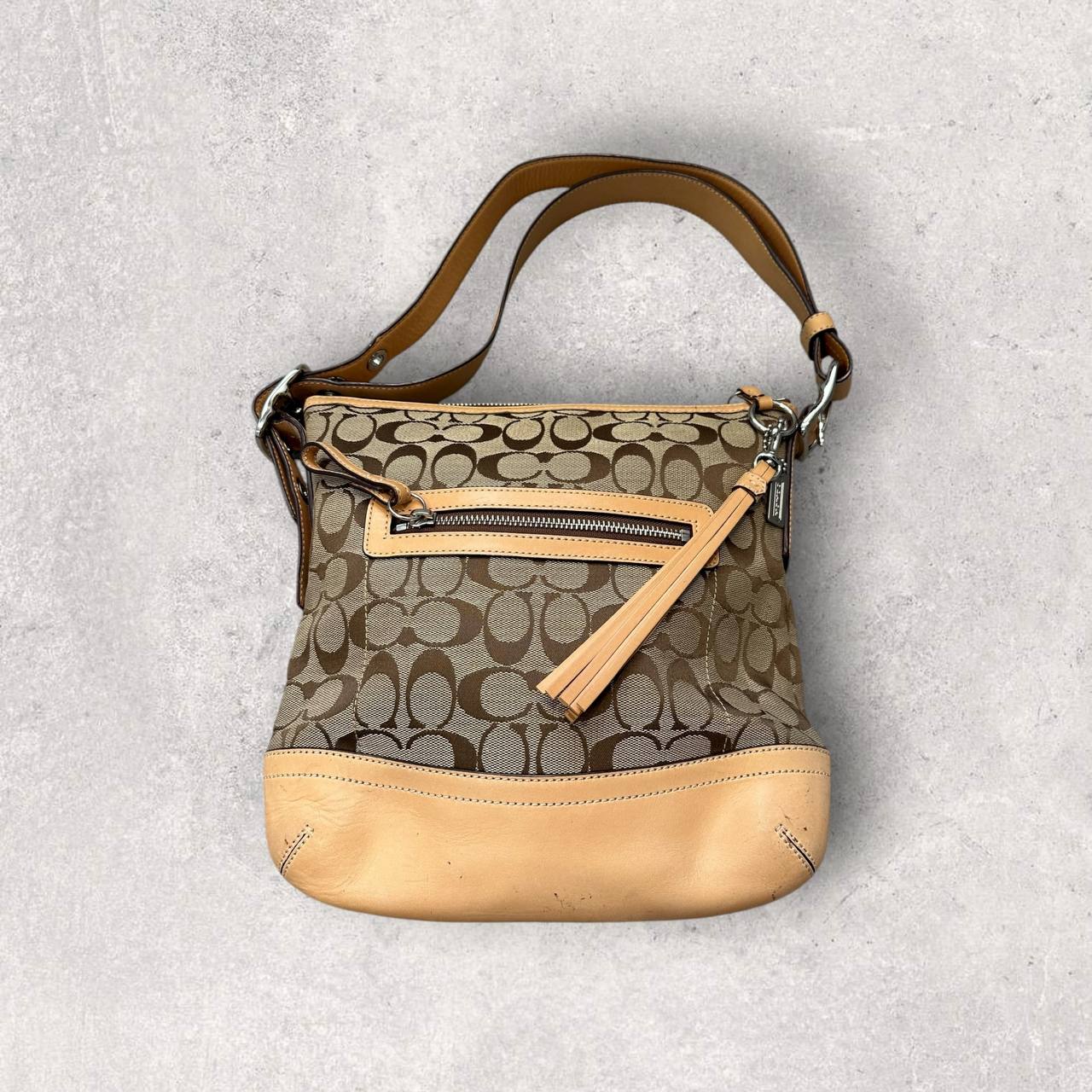 Authentic Vintage Coach Signature Shoulder/Crossbody Bag