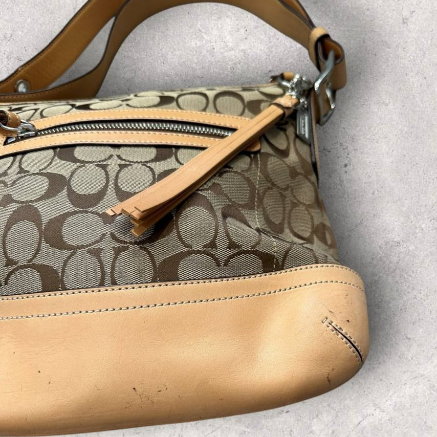 Authentic Vintage Coach Signature Shoulder/Crossbody Bag